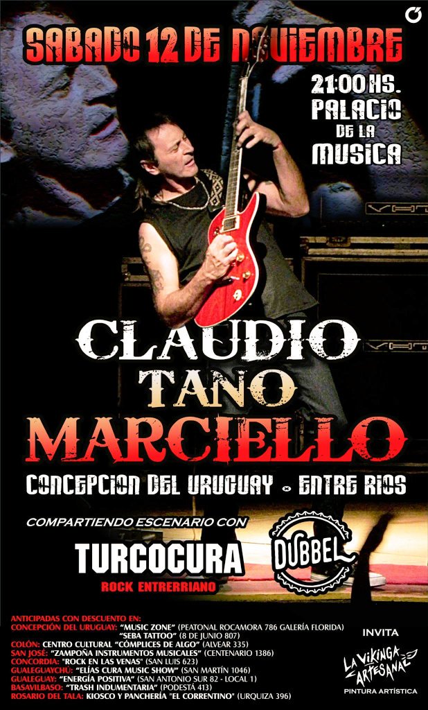 juliocesarseco's tweet photo. Confirmado #Sab12Nov @CTanoMarciello en #ConcepcionDelUruguay https://t.co/0ejpbgiRZF