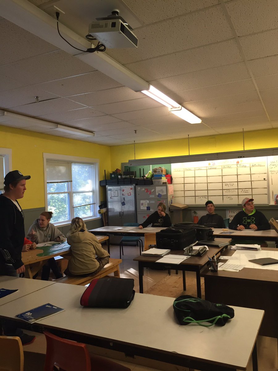 _Ma1no's tweet photo. First workshop is Idea generation at Lockeport Regional high school. @CEED_NS https://t.co/O6IHDBwVOf