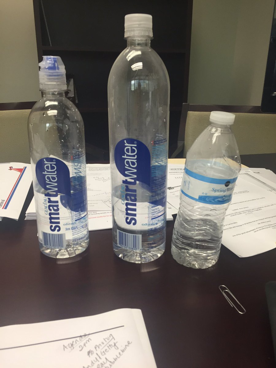 RobynFink's tweet photo. Which water do I finish first? #hydrate #smartwater #preparingtotrain #miamihalf2017 #spinclass https://t.co/tkgyfiK7Y0
