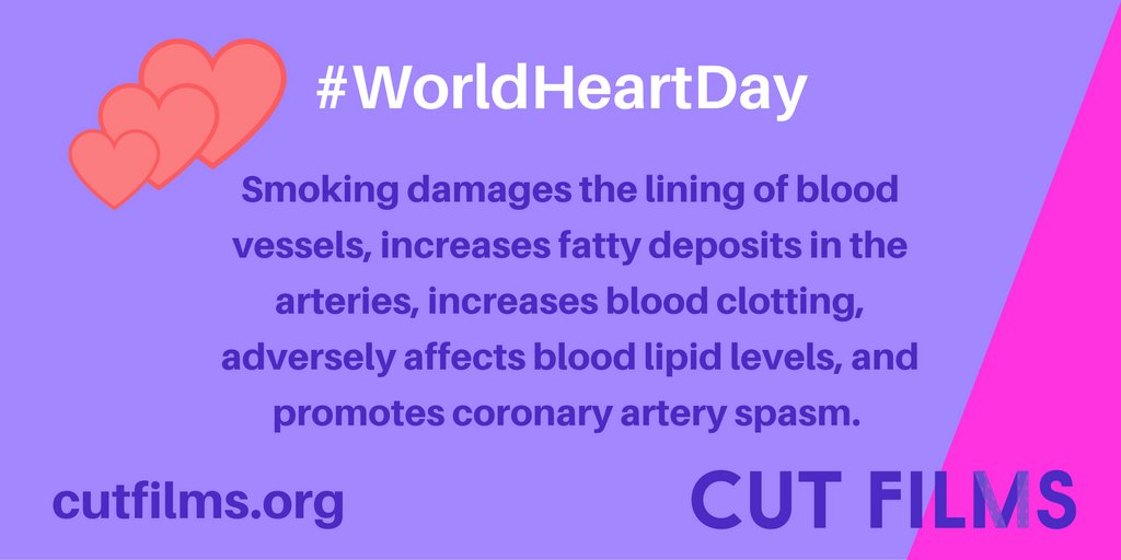 HarrowCutFilms's tweet image. Do you know what #smoking actually does to your heart? #worldheartday @WorldHeartDay