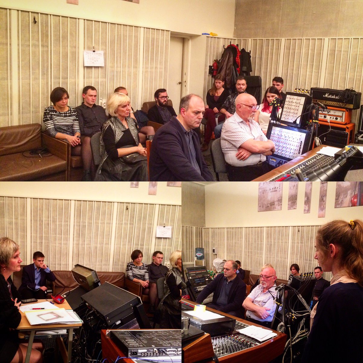 prsrecords_spb's tweet photo. Экзамен студентов института "Кино и Телевидения" #ПетербургскаяСтудияГрамзаписи #prsrecords #prstudio https://t.co/Q28yfBeN1x