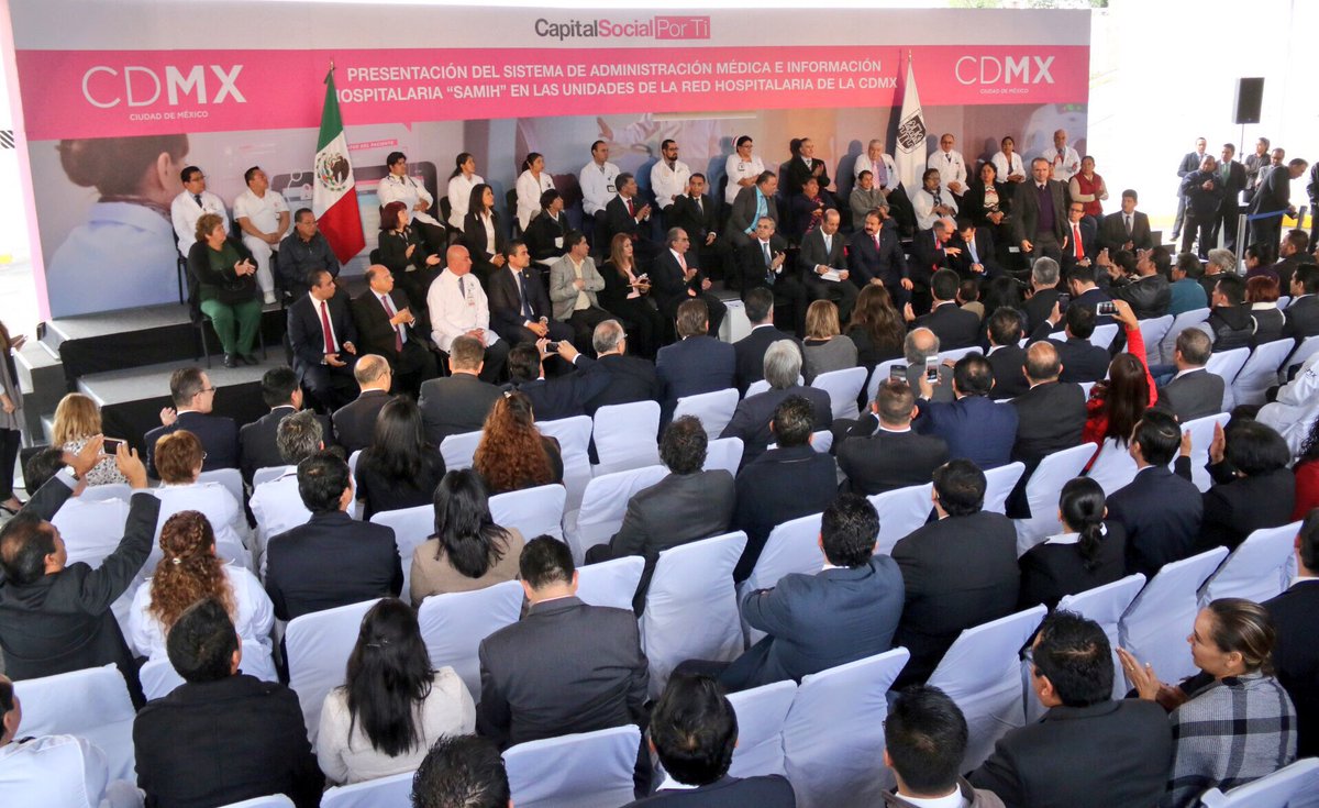 Salud_Hidalgo's tweet photo. Srio. @SSH_Escamilla en presentación del Sistema de Administración Médica e Información Hospitalaria #SAMIH encabezada por @ManceraMiguelMX https://t.co/Zr0oqqpvGf