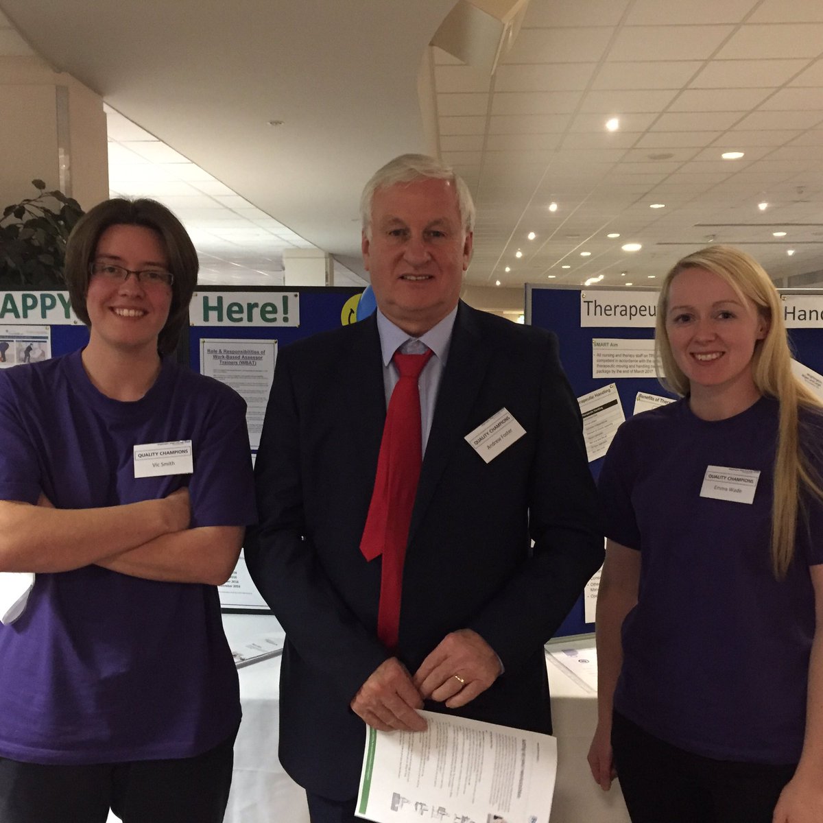 ksashcroft's tweet photo. @andrewkfoster #qualitychampions visiting the "Get your happy back" stand https://t.co/IH9Ejd2lz1