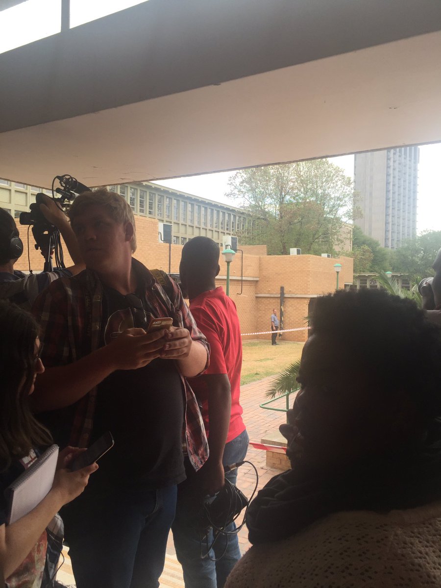 KaldenOngmu's tweet photo. #Fees2017 #UJFire Media allowed to capture visuals from far as investigations continue. @ANN7tv https://t.co/3YT4aW5EG9