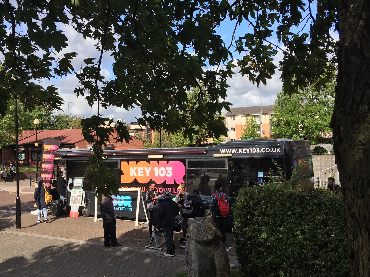 HitsRadioBus's tweet photo. More students from #Manchester #college joining us to find out about #TechnologyEnhancedDriving https://t.co/iEZgXIPD8I https://t.co/YFkR5tlQ3Z