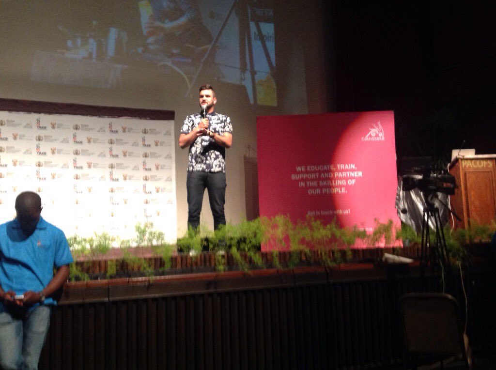 ntce_za's tweet photo. Passionate about music and food preparation J'something @MiCasaMusic  inspires learners #NTCE2016. https://t.co/f3vYD8AM0D