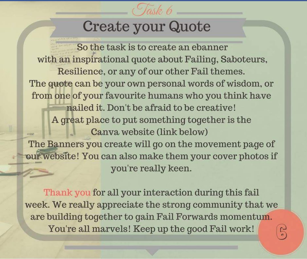 FailToolkit's tweet photo. #FailQuote #MakeYourOwn #ShareYourWisdom Task 6 from our Facebook Group: https://t.co/oYxmOTvl3h