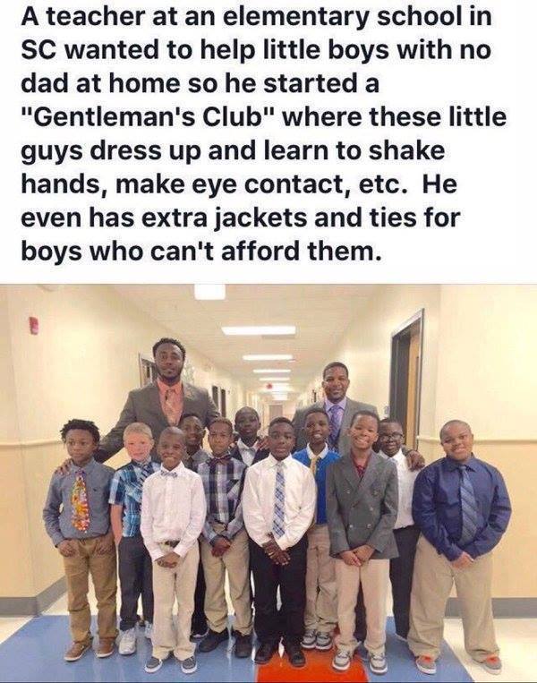 WakeupPeopIe's tweet photo. Why isnt this type of stuff on the news? Making a positive impact now and for future generations of young men. 😊👏 https://t.co/pHTwzKAeq1