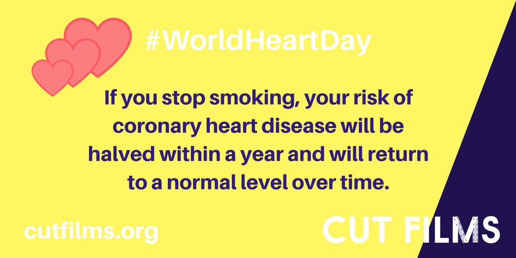 HarrowCutFilms's tweet image. Great motivation to begin your quit day today on #worldheartday