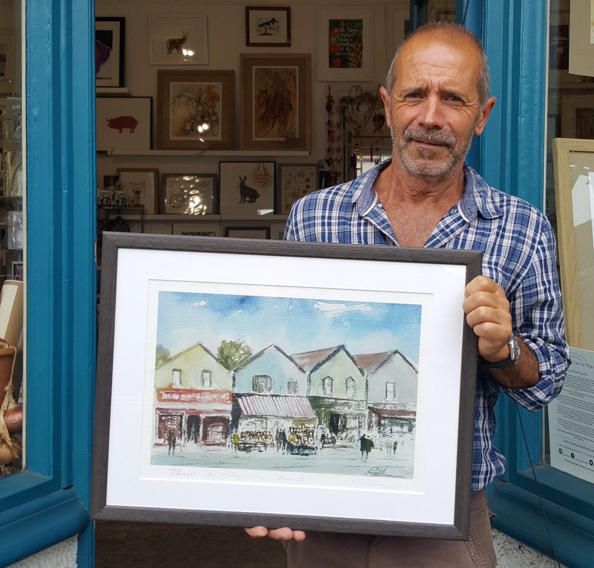 Lovely #GloucesterRd shops watercolour by Pip Gillman printed by <a href="/212productns/">212productns</a> framed by @littleframingco <a href="/coffeenumber1/">Coffee#1</a>
