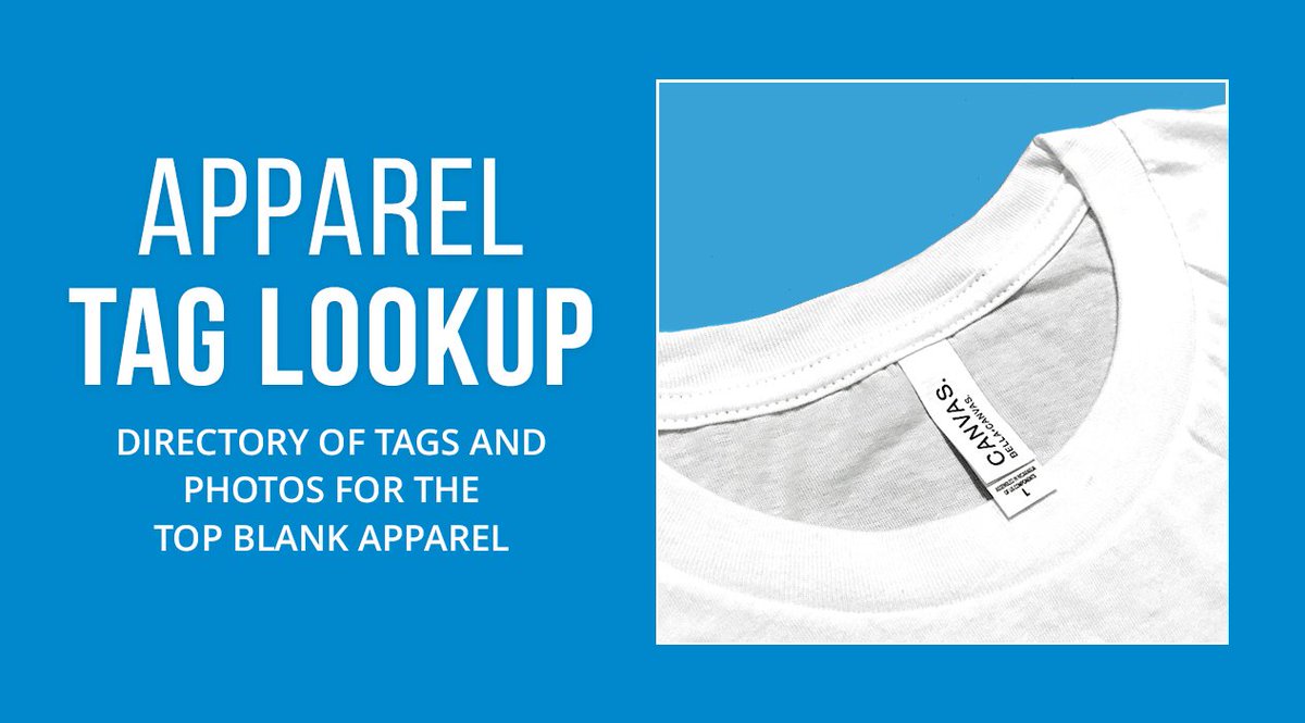 WayClothes's tweet image. Find the best shirts for relabeling with our apparel tag lookup! wayclothes.com/apparel-tag-lo… #screenprint #embroidery #apparel #tshirt