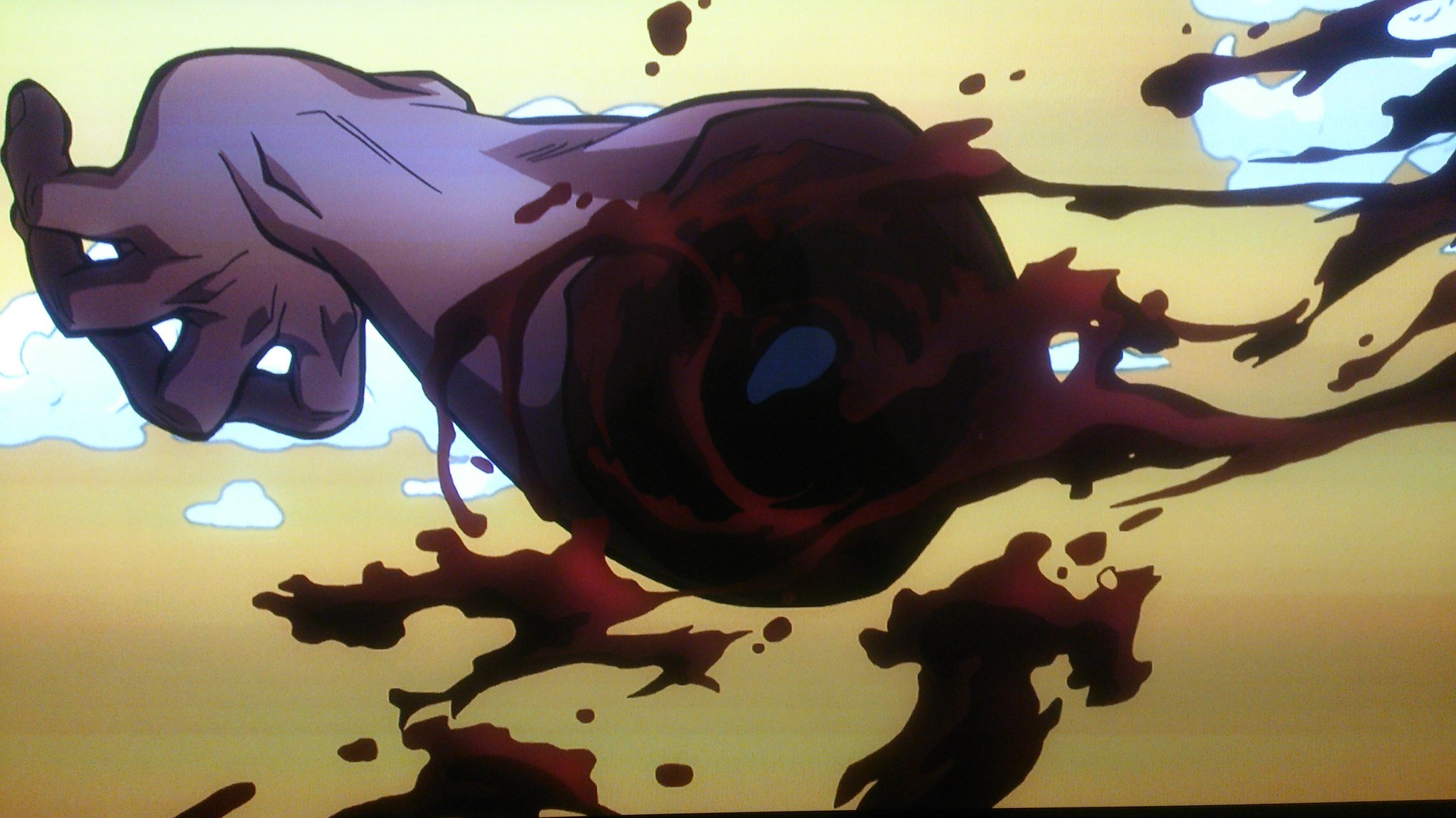 モンステラ10号 ジョジョのblu Ray 第4巻視聴完了 グロ規制解除バージョンがわりかしグロかった 億泰の内臓がスロー気味で飛び出してくるシーンは大迫力で特に良かった ネズミ回のとろける承太郎さんも早く見たい Jojo Anime ジョジョ T