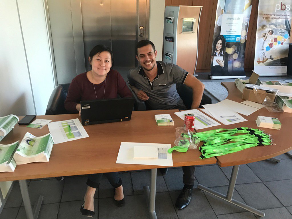 MarionGardais's tweet photo. Derniers préparatifs pour vous accueillir demain #CWIN16 @capgeminifrance #Lyon https://t.co/mEQYwmzk7o