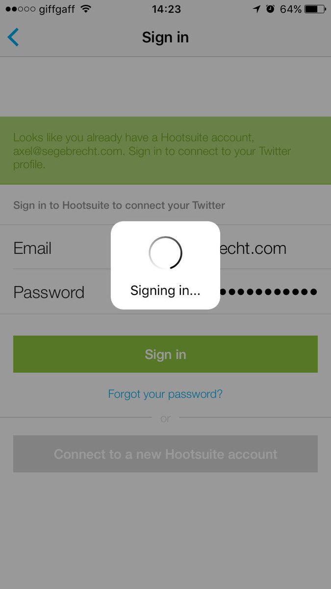 axelsegebrecht's tweet photo. 6/ @hootsuite @Hootsuite_Help
stuck here and need to force app restart... #failgracefully #ux https://t.co/rCc2FMFp7N