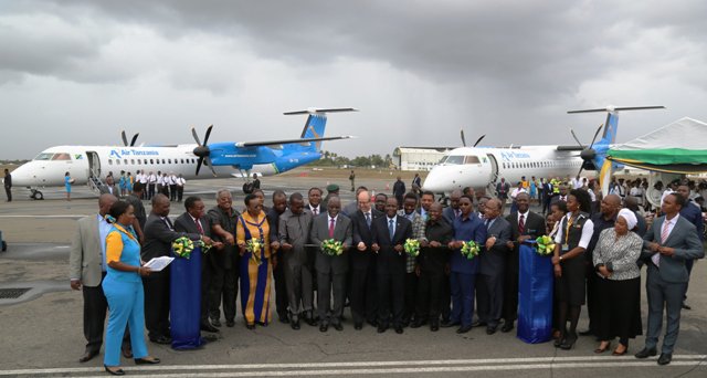 cgtnafrica's tweet photo. #Magufuli unveils two new airplanes for #Tanzania’s national carrier
https://t.co/kfWo42trhG https://t.co/1j9iM1316U