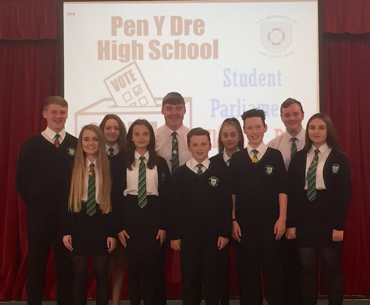 PYDStudentvoice's tweet photo. After a fantastic #PYDElectionDay we are very proud to present the brand new members of the @1Penydre Student Parliament! #SchoolPolitics π https://t.co/EEljrOsZ4E