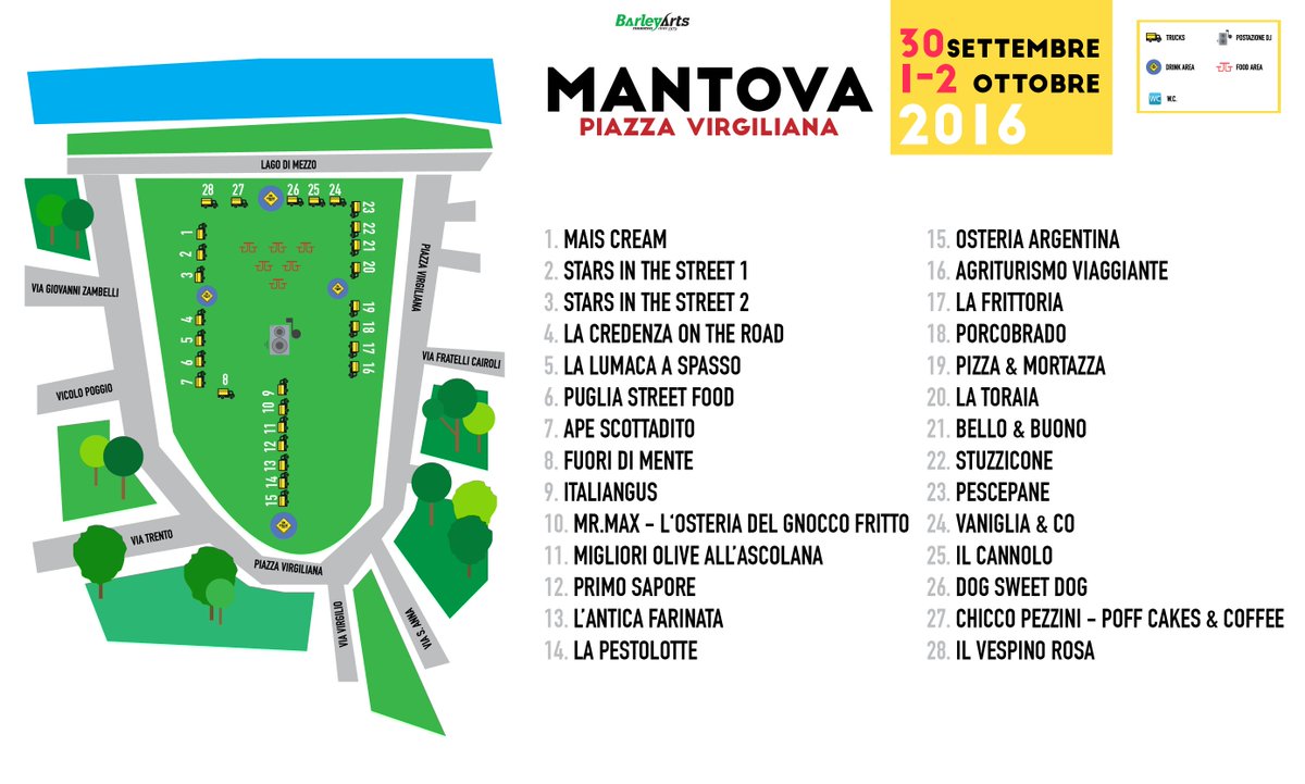 Ecco la mappa di #Mantova! 
Vi aspettiamo da domani fino a domenica!
@mantova2016