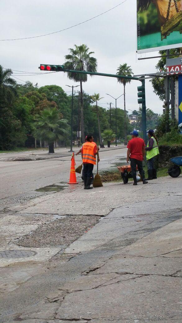 Limpieza en Boulevard Adolfo López Mateos Sur #Tampico
