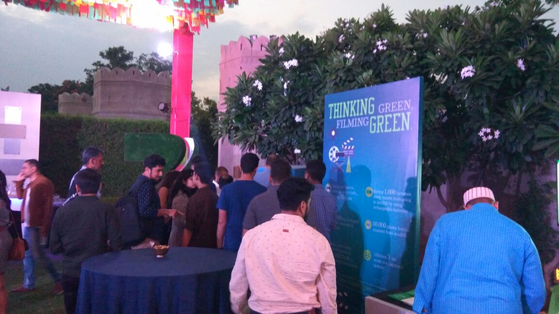 ZEECorporate's tweet photo. People gather around #EcoSpace by @ZEEisGreen. Eco-stars in action! https://t.co/30H96D6GFJ