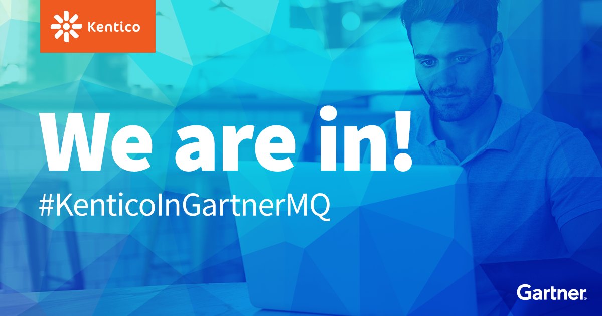 Kentico's tweet photo. Break out the bubbly! We're a Challenger in @gartner_inc's #MagicQuadrant for #WCM! #GartnerMQ #KenticoInGartnerMQ https://t.co/VYp2vCLXU2 https://t.co/Ljwnaa87bC