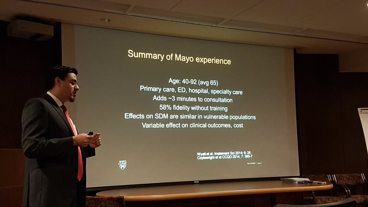 davsrodrigues's tweet photo. @doctorjuanpa summarizes Mayo experience with #shareddecisionmaking and #decisionaids #mdm2016 https://t.co/emRoiIeQrt