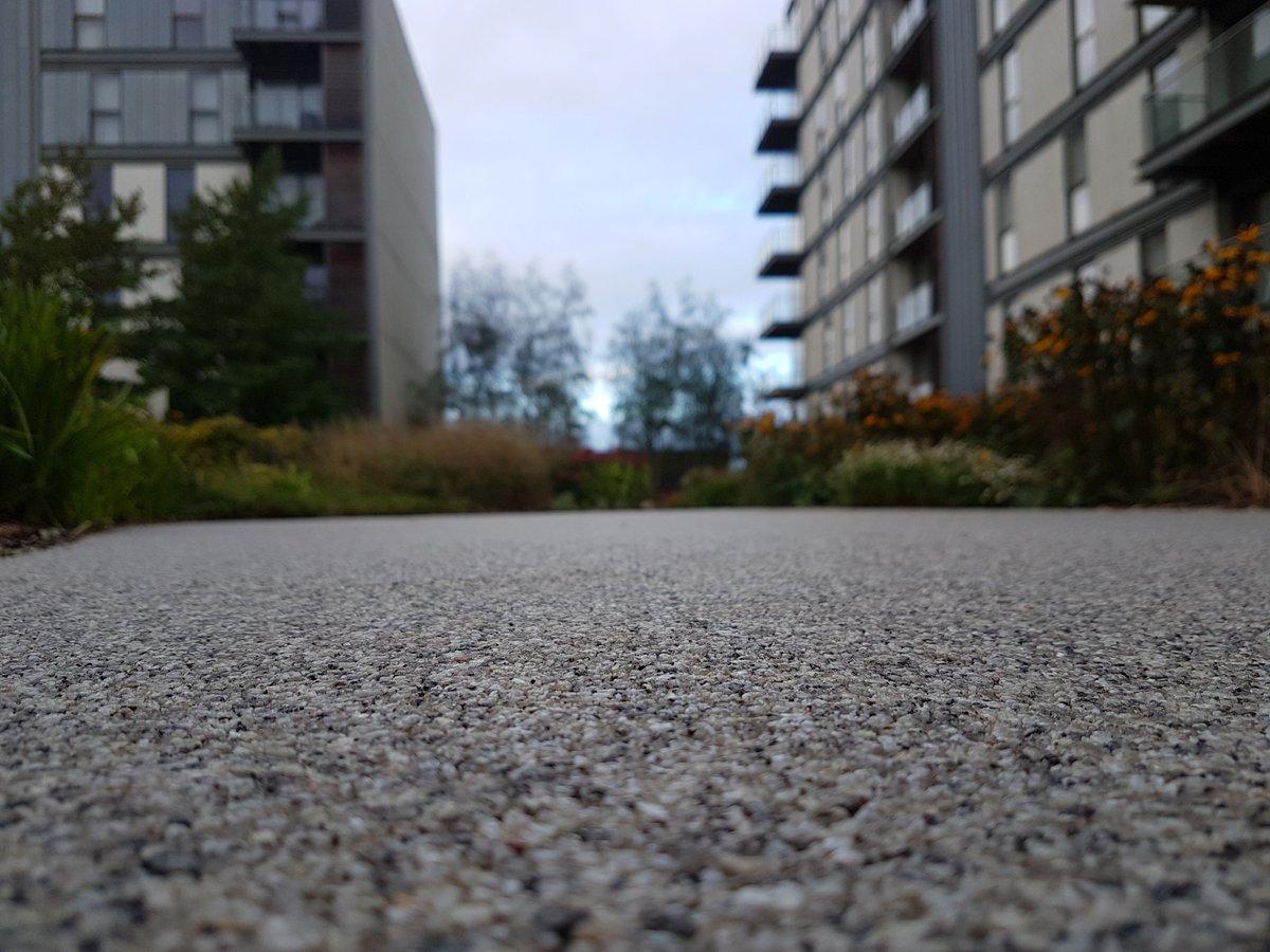Flexflooring's tweet photo. Roof top paths completed in a silver grey 1-3mm Resin Bound stonex. https://t.co/RqlsHlwBnv
