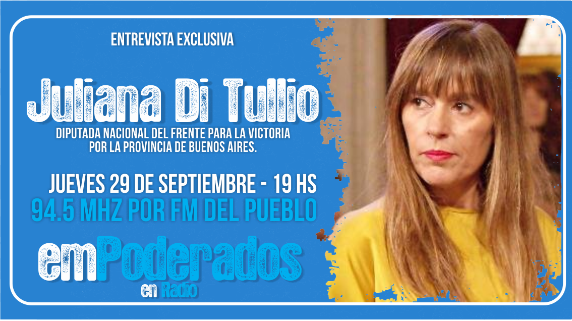 EmpoderadosRG's tweet photo. #HoyEnEmpoderadosRG
Hoy desde #TDF conversaremos con la Diputada Nac. @ditulliojuli sobre su mirada de la actualidad política argentina. https://t.co/HfZla6Ld0T