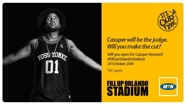 MTNza's tweet photo. Hola all musos! Got what it takes to join @CassperNyovest on stage? Ke nako! If your demo is lit, upload it! Click: https://t.co/Jyvue0cIta https://t.co/tKqWBNtSiJ