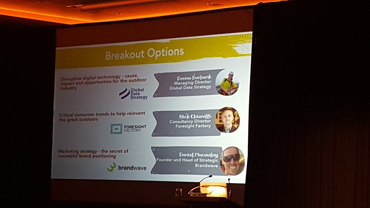 euoutdoorsummit's tweet photo. Options for the breakout sessions that are about to start. #EOS2016 https://t.co/4v0RejyQrp