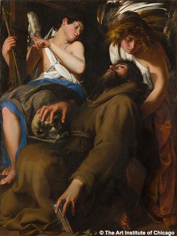 NationalGallery's tweet photo. Giovanni Baglione's 'The Ecstasy of Saint Francis' is the earliest known Caravaggesque painting and will feature in #BeyondCaravaggio. https://t.co/mWVhO0Bswk