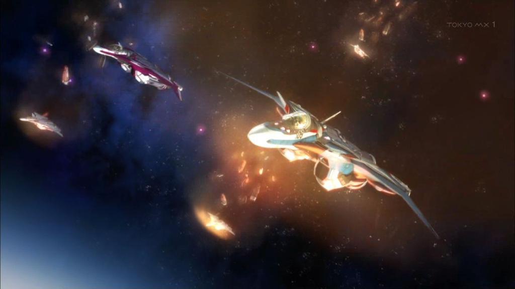 アナログtv モバゲー住民 マクロスdデルタ Macross Delta 第26話 最終話 永遠のワルキューレ Vfー31 ジークフリード Sv262 ドラケンiii 双方カッコヨイ機体 しかしハヤテの新機体の マーキングが 死神メッサー機と違うとは意外 W T Co Giebl4n6b8