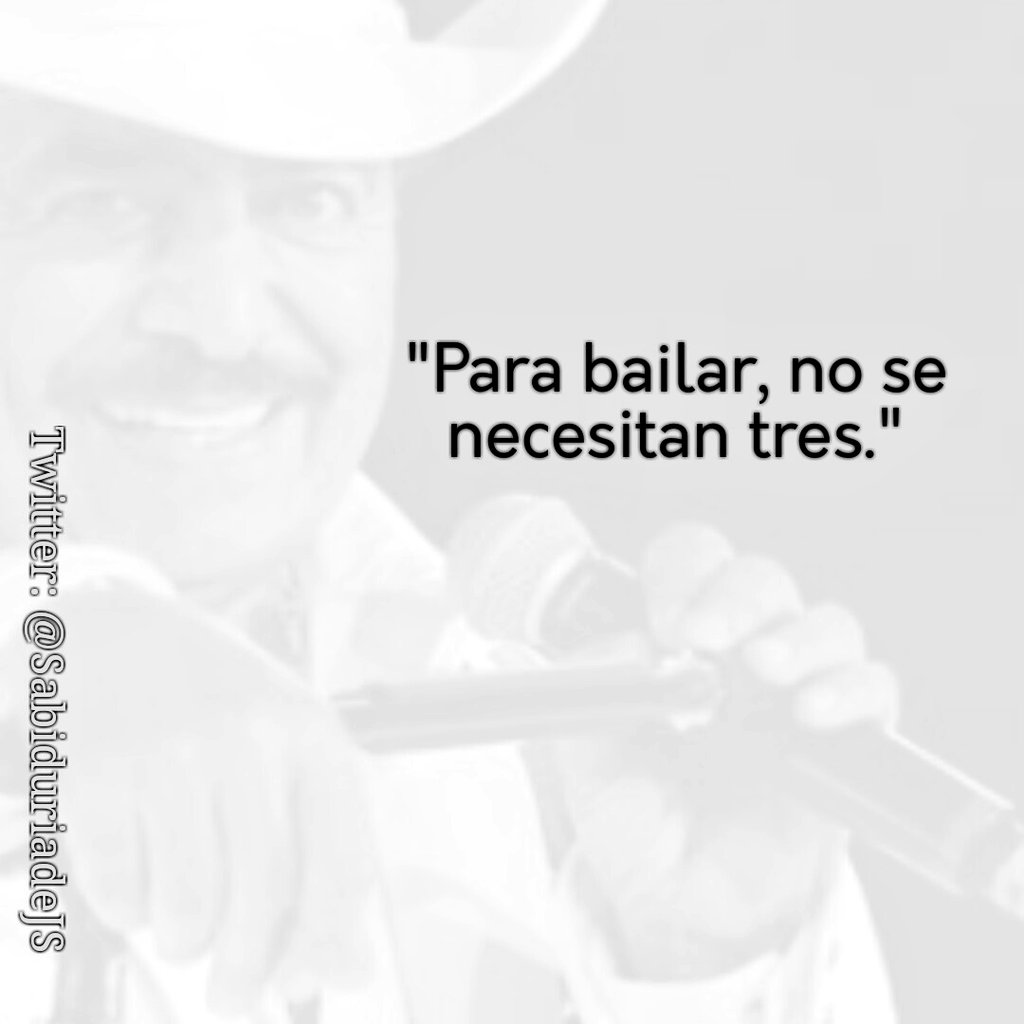 SabiduriadeJS's tweet photo. Pa' que tantos ¿?... #Sabiduria #JoanSebastian https://t.co/9c2wKipJWj