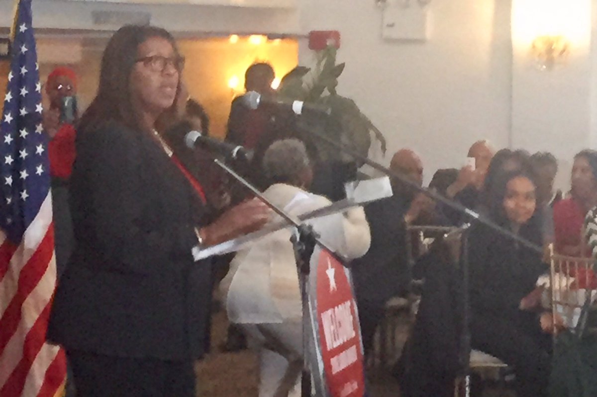 LaborAwards's tweet photo. Public Advocate Letitia James gives the closing remarks at the #LABORAWARDS. https://t.co/A6P8ozTADy