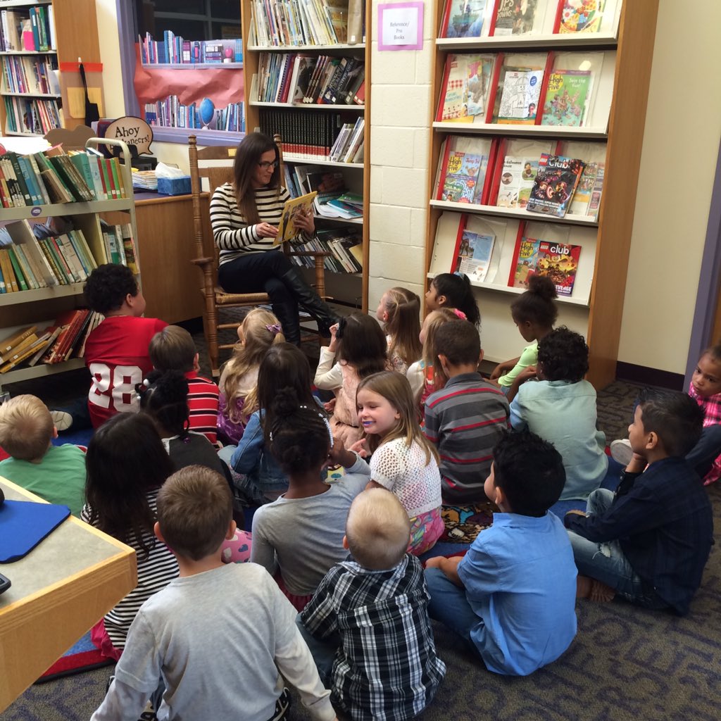 RhodusRockets's tweet photo. Our first visit to the library. Ms. B, our librarian introduced the rules and library expectations! Super fun! https://t.co/CTJ3tdW7NG