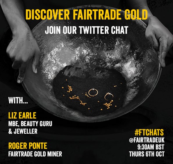 Fairtrade_Gold's tweet photo. Make a date with #FTchats, 6/10, 9:30am BST! Post Qs for @LizEarleMe & miner Roger Ponte #Fairtarde #gold https://t.co/jKc3u8msq6 https://t.co/XFuS6xR9DG