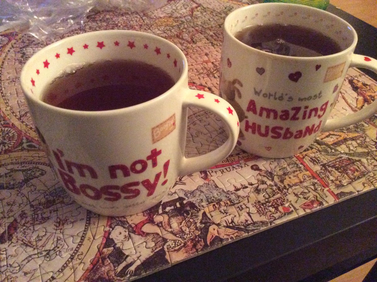 colingalpin's tweet photo. @Rate_My_Tea matching his &amp; hers @BoofleBoofle mugs. PG tips &amp; hot water, all you need! https://t.co/Rr9rXfwP9a