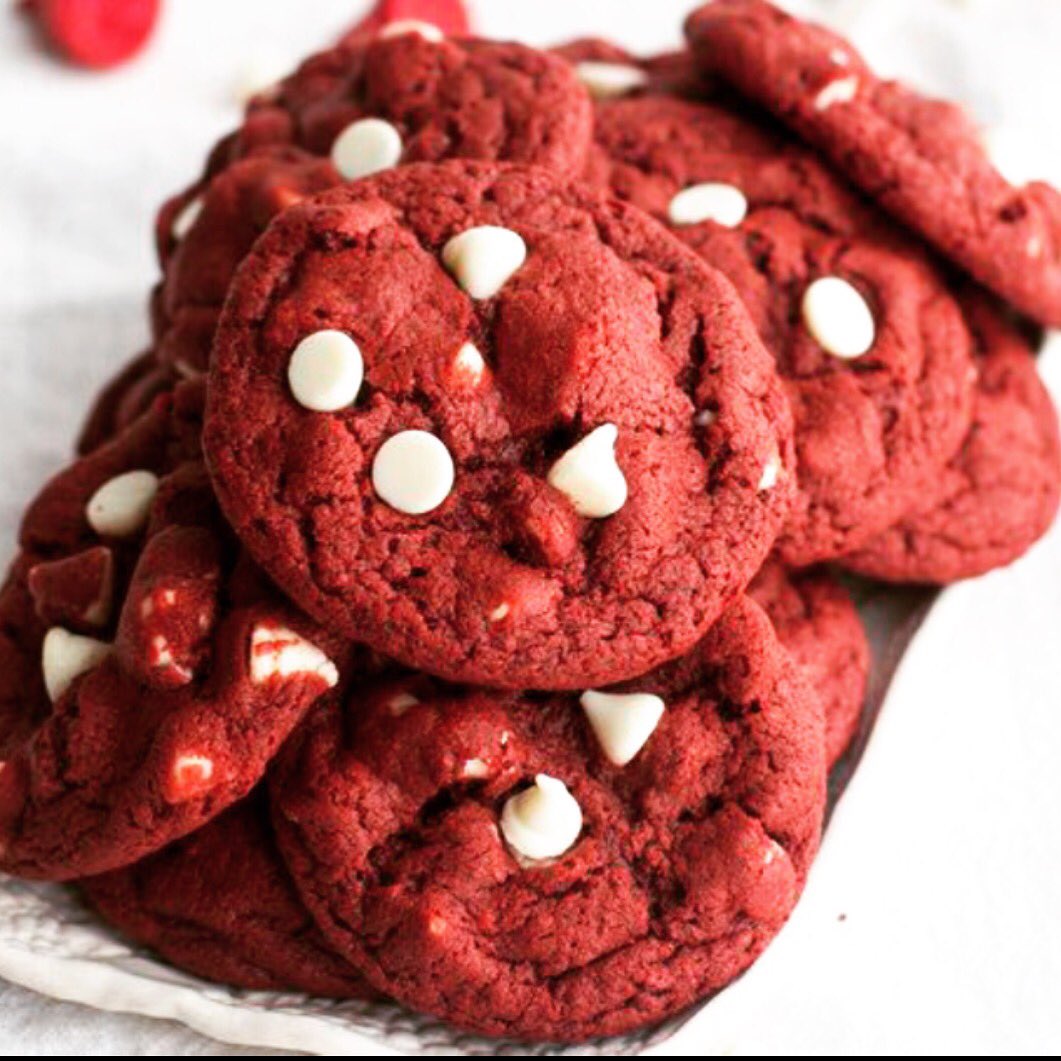 Free red velvet cookie with any Large coffee drink! 