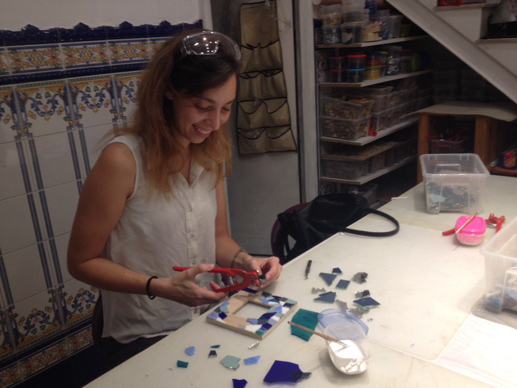 everysteph's tweet photo. Had a great afternoon following Gaudi's steps at #Mosaiccos A different way to explore the city! @BarcelonaTurism https://t.co/VXIQsFbR5Y