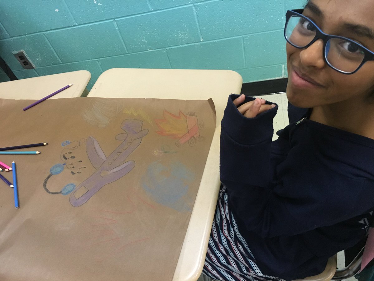MyrtleGroveMS's tweet photo. Mr. Jaisle and Mr. Steiner's classes creating CAVE ART while studying their unit on Early Humans.  So cool!  #GDATG @sjhighsmith https://t.co/DlxJ48FyUG
