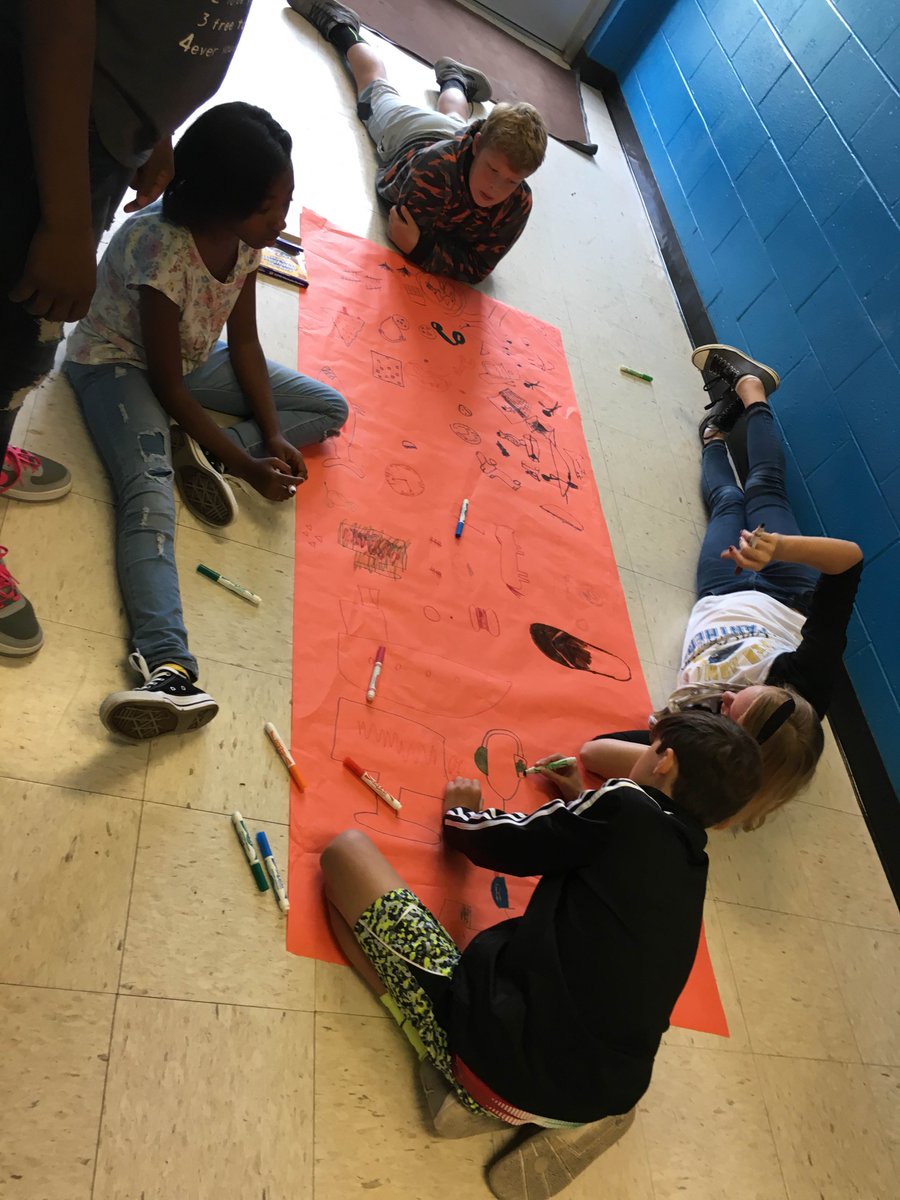 MyrtleGroveMS's tweet photo. Mr. Jaisle and Mr. Steiner's classes creating CAVE ART while studying their unit on Early Humans.  So cool!  #GDATG @sjhighsmith https://t.co/DlxJ48FyUG
