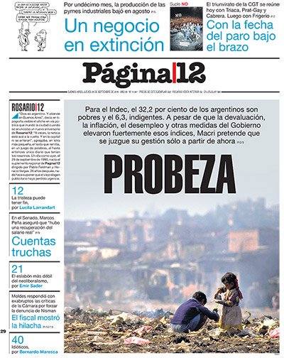 Lucho_cam's tweet photo. A mí no me joden que es una "licencia" gráfica. Los de @pagina12 creen que se escribe así, son burros e imbéciles. #Probeza #NoVuelvenMás https://t.co/k1d7JguITs