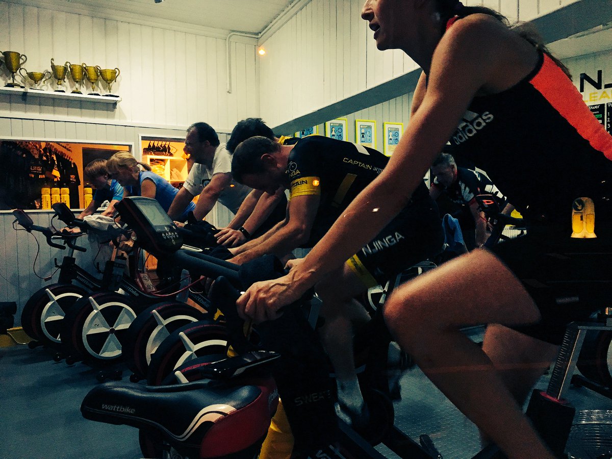 NjingaCycling's tweet photo. Packed out #mountaingoat class w/ @JoshPerella #climbing #cycletraining #trainsmarter #wattbike #indoorcycling #improvecycling #cyclefaster https://t.co/co7fyP3Zez