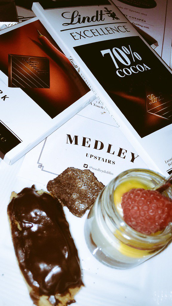 WayneLawlor's tweet photo. Wow what an evening @medleydublin @andrewruddire was a great host to @Lindt_IRL #lindtdifference event @PresencePR https://t.co/1ZrXXS2M7q