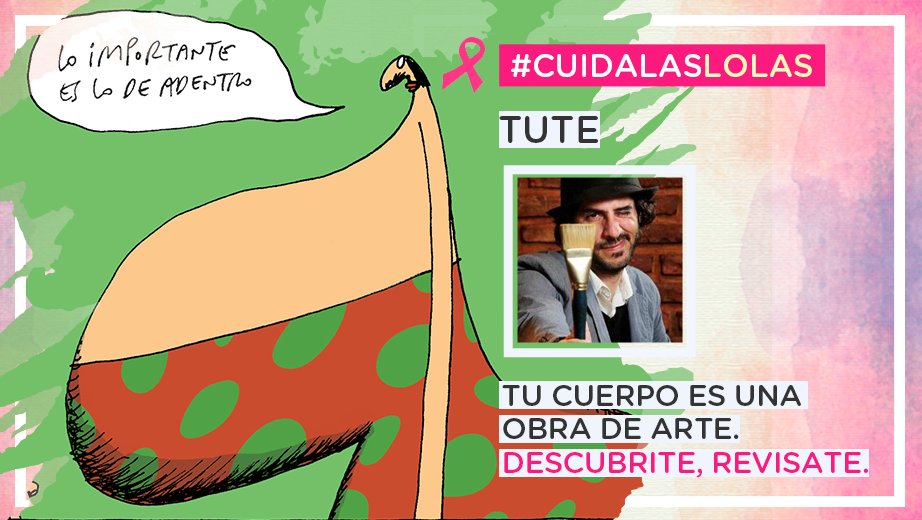 cuidalaslolas's tweet photo. El ilustrador @Tutehumor se sumó a nuestro mensaje de concientización. Gracias por tu compromiso! #cuidalaslolas 👉 https://t.co/qkhSZnjtGr https://t.co/Oqk8PC2WTG