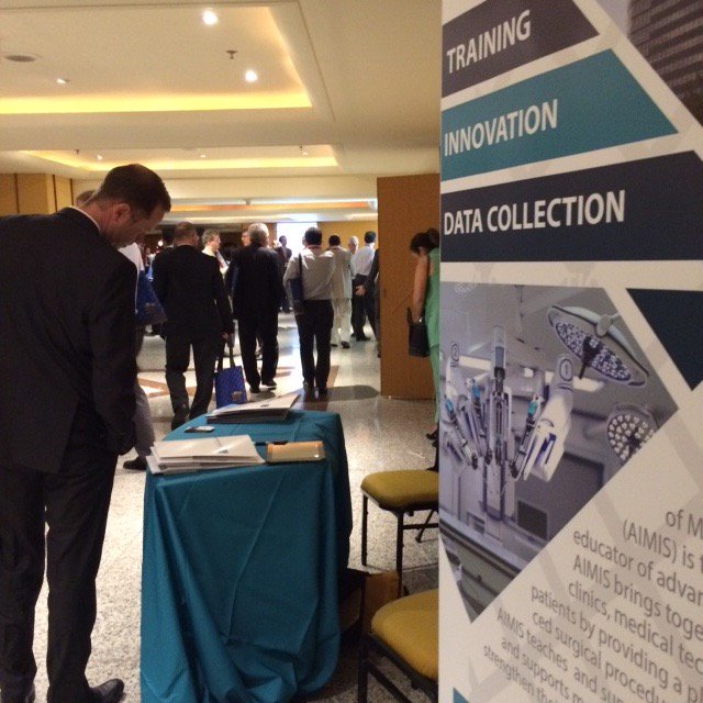 AIMIS_org's tweet photo. We've just setup our #AIMIS booth at #IFSO2016 Come visit with us! We're right next to the Copacabana Hall. Spanish spoken!:) https://t.co/60eoAf5yij