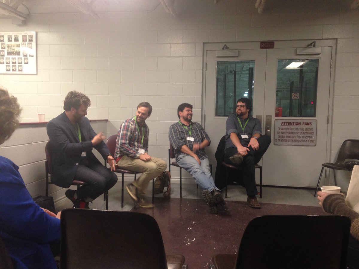 MargaretV25's tweet photo. The plaid & bearded men here @ #R2R2016 are about to #TalkRural about our rural voice https://t.co/p1WGfdyqCP