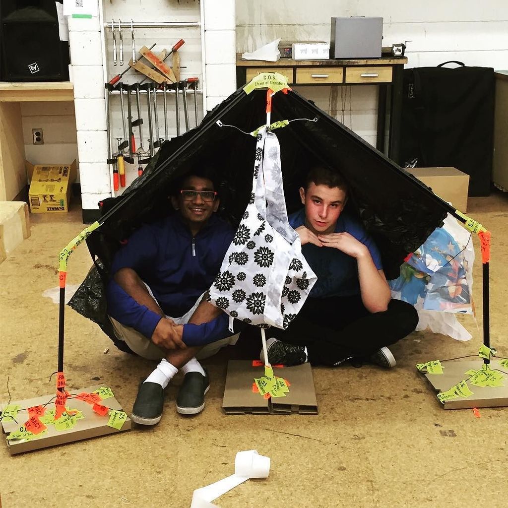 WagnerWarriors's tweet photo. #FIRSTDiscoveries Making shelters composed entirely of recycled and reused materials from … https://t.co/m962EcFu6C https://t.co/aAT8N8hcFy