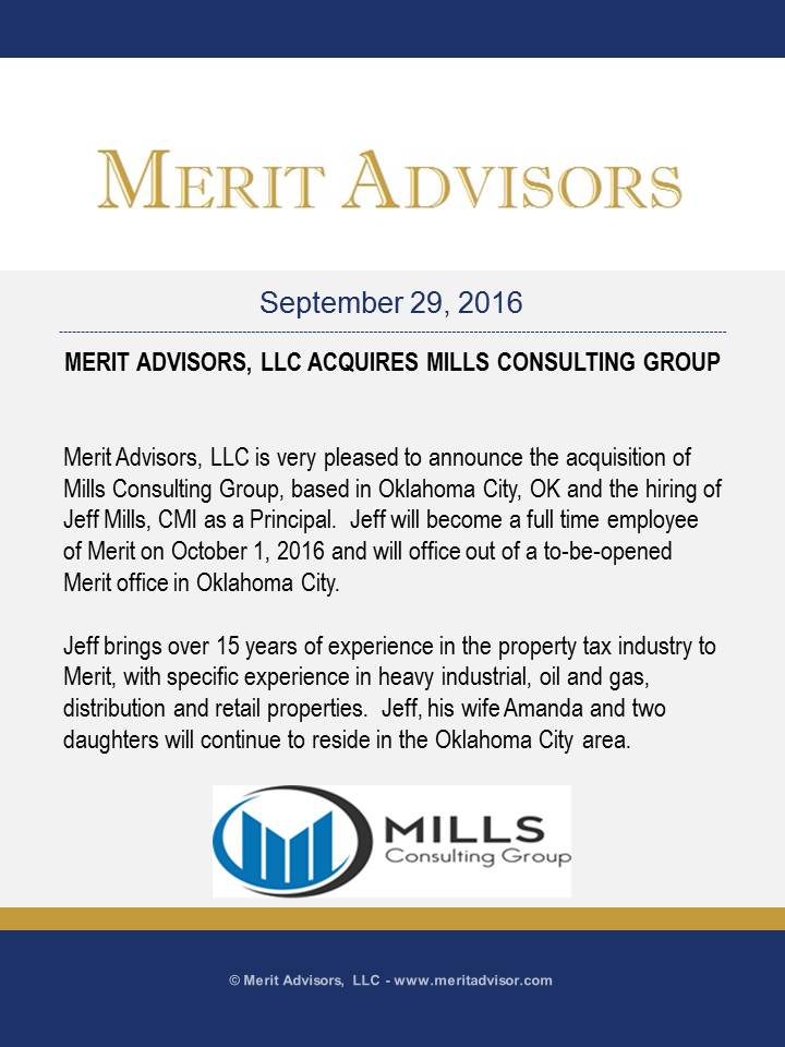 MeritAdvisors's tweet photo. We are pleased to announce the newest member of the Merit family.  Welcome to @jeffmcgproptax! https://t.co/lfjMnbED0k