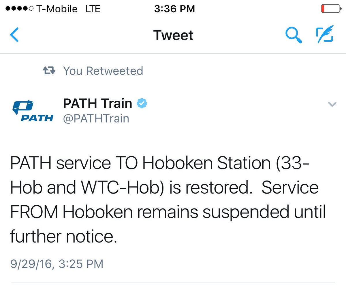 gregmocker's tweet image. Note #PATHtrain #Hoboken