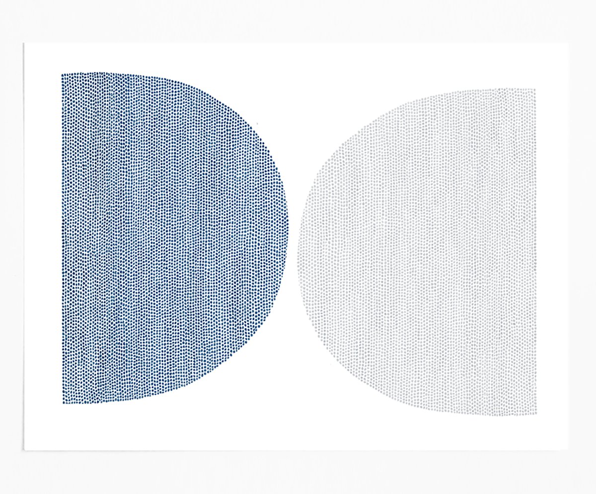 Completed new 'Semi Circles Almost Touching' sizes up to A2 size etsy.me/2dobDjb #largeprints #abstractwatercolor #largeabstract